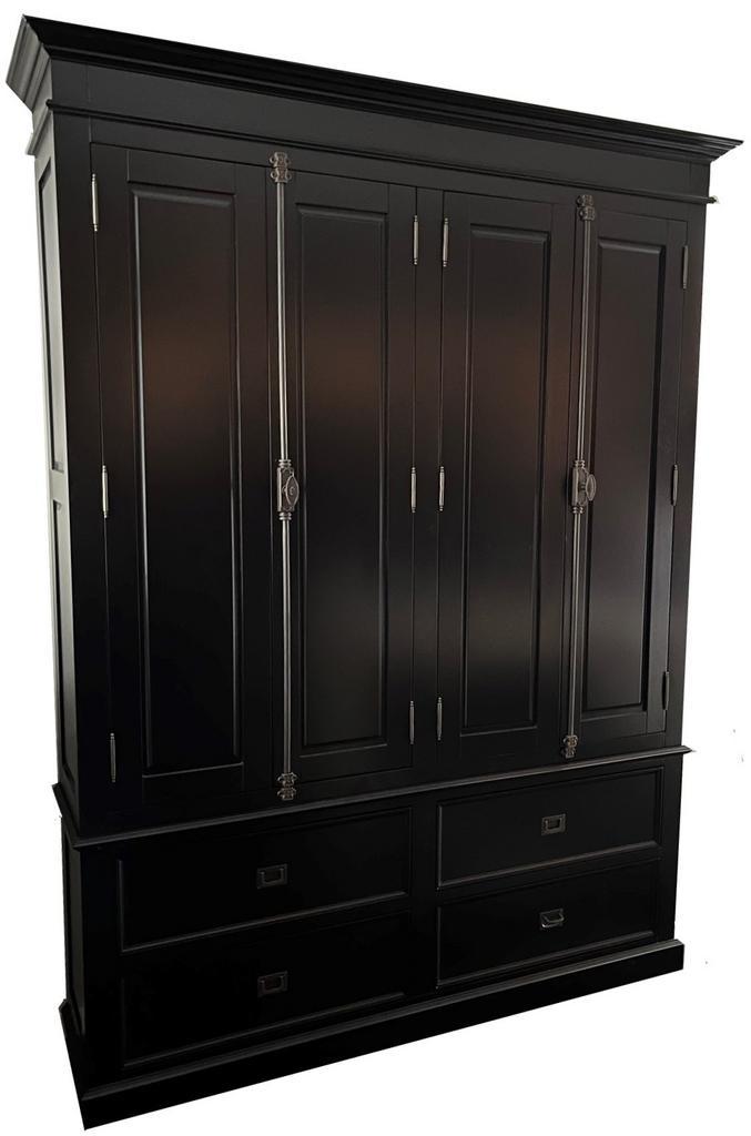 Buffetkast zwart Zeist 180 x 240cm dichte deuren, Huis en Inrichting, Kasten | Buffetkasten, Ophalen of Verzenden