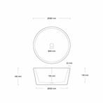 Opzet Wastafel  Circum Beton 38x18 cm ( 6 Kleuren), Ophalen of Verzenden, Nieuw