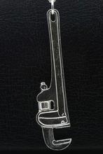 Zilveren Engelse sleutel - Moordenaar XL ketting hanger, Nieuw, Verzenden