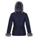 -67% Regatta  Regatta Dames willabella jas met bontrand  maa, Verzenden, Nieuw, Blauw
