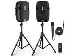 PYLE Bluetooth PA Speaker Kit 700W - Dual 8 Speaker, Verzenden, Nieuw
