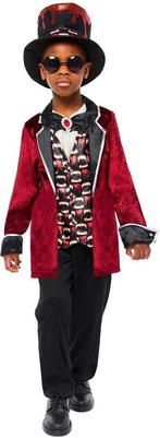 RIETHMULLER - Satijnen vampierkostuum voor kinderen - 128/13, Ophalen of Verzenden, Nieuw