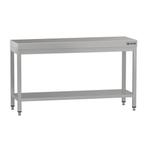 GGM Gastro | RVS werktafel ECO - 1500x600mm - met onderplank, Verzenden, Nieuw in verpakking, Meubilair