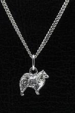 Zilveren Chow Chow langhaar ketting hanger - klein, Verzenden, Nieuw