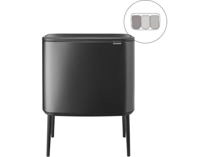 Brabantia Bo Touch Bin - Prullenbak - 3 x 11 liter -, Huis en Inrichting, Woonaccessoires | Prullenbakken, Zo goed als nieuw, Verzenden