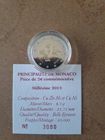 Monaco. 2 Euro 2013 ONU Proof beschikbaar voor biedingen