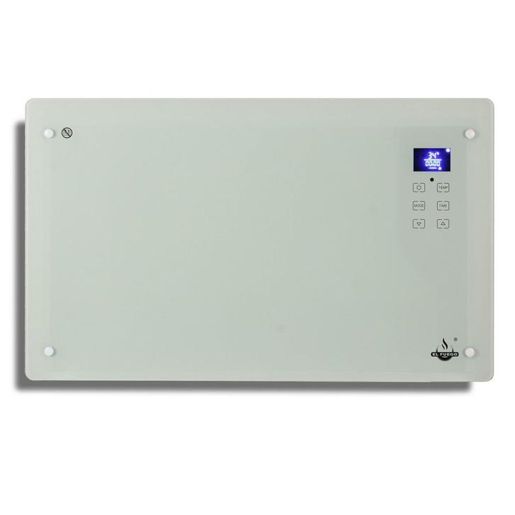 El Fuego elektrische glas convectorkachel 2000 W wit, Huis en Inrichting, Haarden, Nieuw, Verzenden
