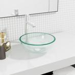 vidaXL Wasbak 30x12 cm gehard glas transparant, Verzenden, Nieuw