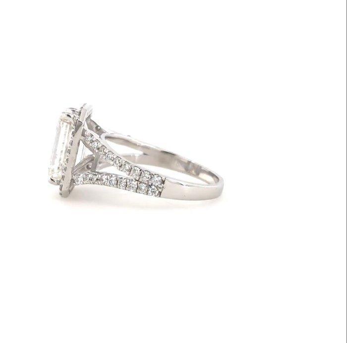 Ring - 18 karaat Witgoud - 3.60ct. tw. Diamant (Lab-grown) -, Sieraden, Tassen en Uiterlijk, Ringen