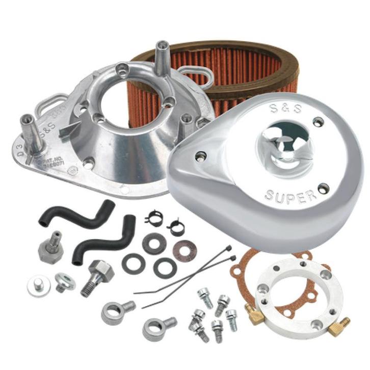 S&S Cycle 01-17 Stock EFI BT Models Teardrop Air Cleaner Kit, Auto-onderdelen, Filters, Ophalen of Verzenden