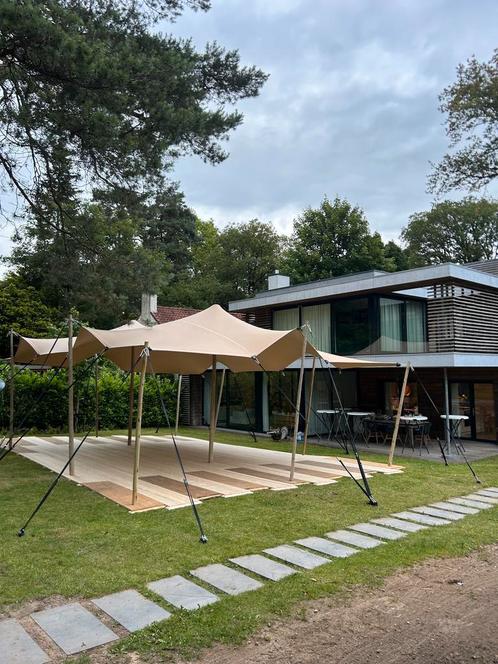 Stretchtent 10M x 6,5M te huur / huren, Hobby en Vrije tijd, Feestartikelen | Verhuur, Nieuw, Ophalen of Verzenden