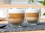 Dubbelwandige Cappuccino Glazen - Set van 2 - 250ml, Nieuw, Verzenden