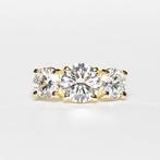 Statement ring - 18 karaat Geel goud - 4.27ct. tw. Diamant