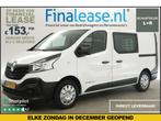 Renault Trafic 1.6 dCi T29 L1H1 2xSchuifd Airco Trekh €198pm, Auto's, Renault, Wit, Nieuw, Lease