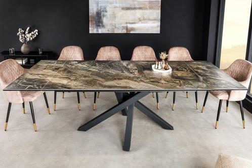 Uitschuifbare eettafel MARVELOUS 180-220-260cm taupe, Huis en Inrichting, Tafels | Eettafels, Ophalen of Verzenden