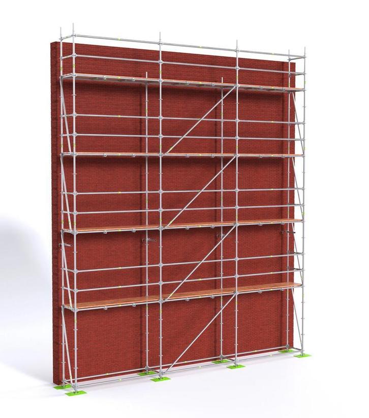 Rix RMS Steigers Complete Set 75 m2, Doe-het-zelf en Verbouw, Steigers, Gevelsteiger, Nieuw, 5 meter of hoger, Ophalen of Verzenden