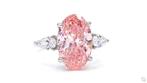 Ring Platina - 5.66ct. tw. Roze Diamant (Fancy gekleurde,, Sieraden, Tassen en Uiterlijk, Ringen, Nieuw