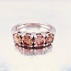 Cocktailring - 14 karaat Witgoud - 1.22ct. tw. Gemengde