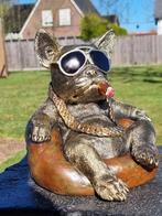 Beeld, Chilling Bulldog - 19.5 cm - Hars, Antiek en Kunst