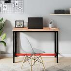 vidaXL Bureaublad 115x55x2,5 cm massief beukenhout, Huis en Inrichting, Tafels | Eettafels, Verzenden, Nieuw