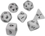 Witte Polydice Set | Spellenrijk - Spelonderdelen, Verzenden, Nieuw