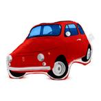 Kussen / Sierkussen - Fiat 500 Rood - Pluche - 23x34x8 NIEUW, Huis en Inrichting, Ophalen of Verzenden, Nieuw