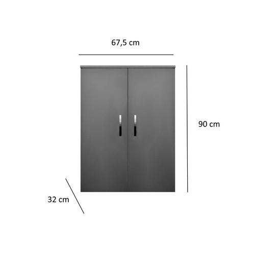 Kolomkast Sanicare Q1/Q4/Q12 2-Deurs Soft-Closing Chromen, Huis en Inrichting, Badkamer | Badkamermeubels, Ophalen of Verzenden