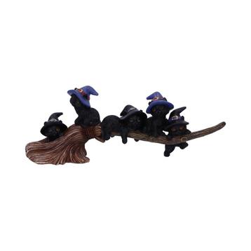 Katten beeld - Witchy Broomstick - 27,5cm beschikbaar voor biedingen