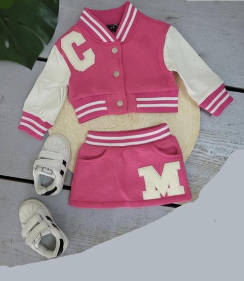 Baby meisjes 2 delig bomber setje Roze, Kinderen en Baby's, Babykleding | Baby-kledingpakketten, Overige maten, Nieuw, Verzenden