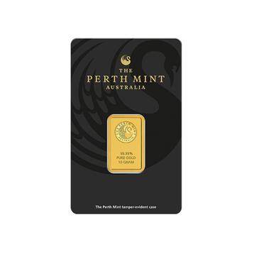 10 gram goudbaar van Perth Mint beschikbaar voor biedingen