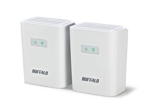 Buffalo Powerline AV500 Starter Kit Adapter PL-05H (In doos), Computers en Software, Overige Computers en Software, Zo goed als nieuw