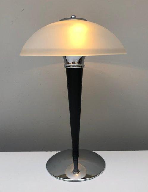 Tafellamp - Glas, Staal - Mushroom tafellamp, Antiek en Kunst, Kunst | Designobjecten