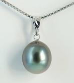 Zonder minimumprijs - Hanger - 18 karaat Witgoud Parel -