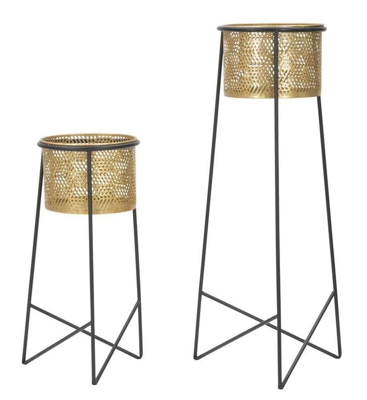 BLOEMENHOUDER PAAR EXY CM Ø 37X76-27X51, Huis en Inrichting, Woonaccessoires | Overige, Ophalen of Verzenden