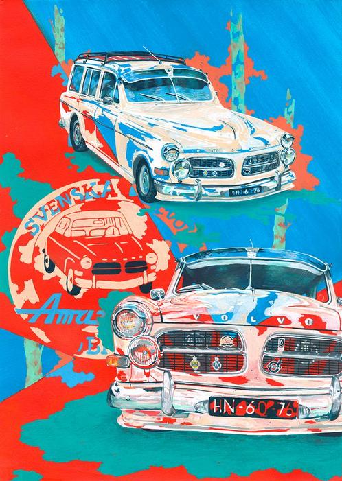 Uniek kunstwerk van uw auto. Handgemaakt, Auto diversen, Auto-accessoires, Ophalen of Verzenden