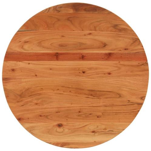 vidaXL Tafelblad rond Ø 90x3,8 cm massief acaciahout, Huis en Inrichting, Tafels | Eettafels, Nieuw, Verzenden