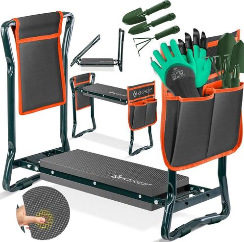 KESSER® 2-in-1 XXL kniebank voor tuinieren, gevoerd zitkusse, Tuin en Terras, Tuinmeubel-accessoires, Nieuw, Verzenden