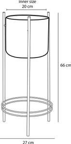 2dekans | Mica Decorations Sverre Bloempot op Standaard -, Tuin en Terras, Bloempotten, Ophalen of Verzenden, Zo goed als nieuw