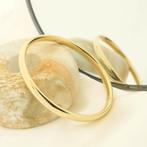 Gouden gladde slavenarmband | Ø 60 mm (tijdloos sieraad), Ophalen of Verzenden, Gebruikt, Overige kleuren, Goud