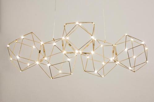 Rietveld Hanglampen - Goud - Metaal, Huis en Inrichting, Lampen | Hanglampen, Verzenden