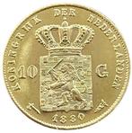 Gouden 10 gulden 1880 Willem III Schaars, Postzegels en Munten, Munten | Nederland, Koning Willem III, Verzenden, Goud, Losse munt
