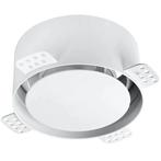 NoShow instucbaar designventiel 125mm - toevoer/afvoer - WIT, Verzenden, Nieuw