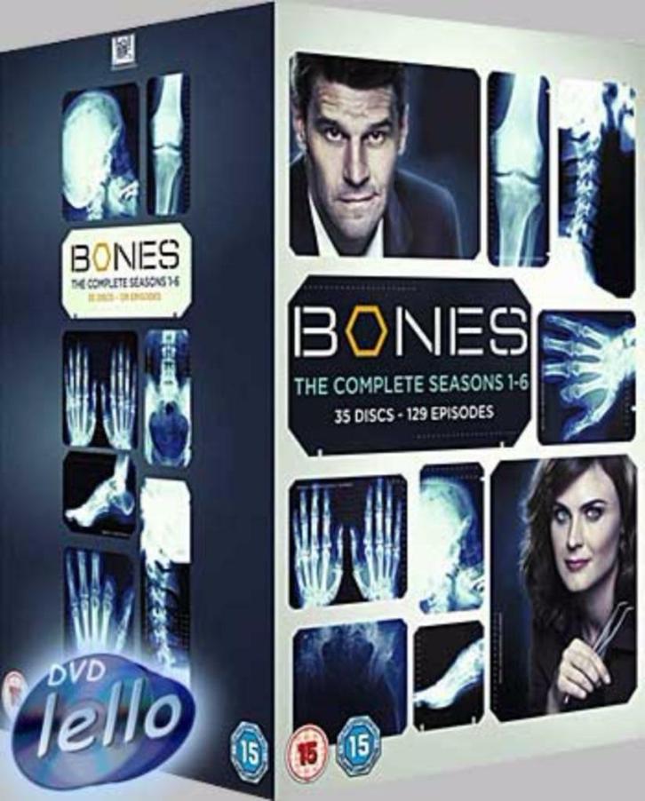 Bones, Seizoen 1 - 6 Box (Emily Deschanel, David Boreanaz), Cd's en Dvd's, Dvd's | Tv en Series, Nieuw in verpakking, Boxset, Thriller