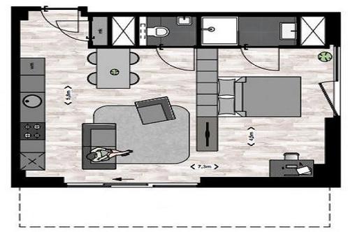 Studio Randhoeve in Houten, Huizen en Kamers, Kamers te huur, Minder dan 20 m², Overige regio's