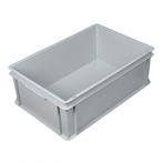 Stapelbak kunststof 600x400x220 mm 40 liter grijs, Ophalen of Verzenden