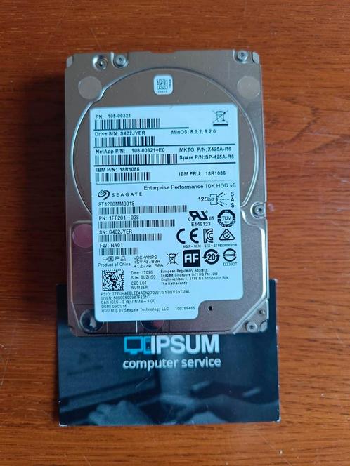 Seagate 1,2tb 10K SAS schijf ST1200MM0018, Computers en Software, Harde schijven, Refurbished, Ophalen of Verzenden