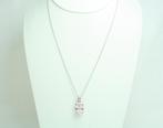Halsketting - 18 karaat Witgoud Quartz - Ketting met, Sieraden, Tassen en Uiterlijk, Kettingen, Nieuw
