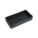Wastafel Vincenza 70x36x13cm mat zwart, Verzenden, Nieuw