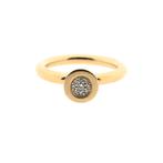 Gouden Sushi ring met diamant; 0,045 ct. | Bron Jewelry, Sieraden, Tassen en Uiterlijk, Gebruikt, Overige kleuren, Ophalen of Verzenden