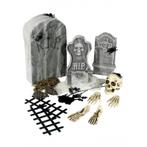 24-delige complete horror kerkhof set met grafstenen - Hal..